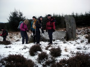 Group at Whitehills stone circle