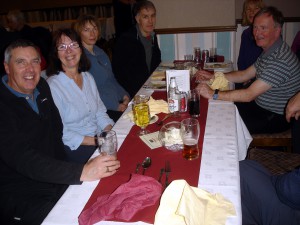 Members enjoying festive meal at the Kintore Arms, Inverurie.